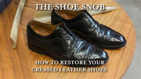 how to get creases out of gucci shoes|restoring creased leather shoes.